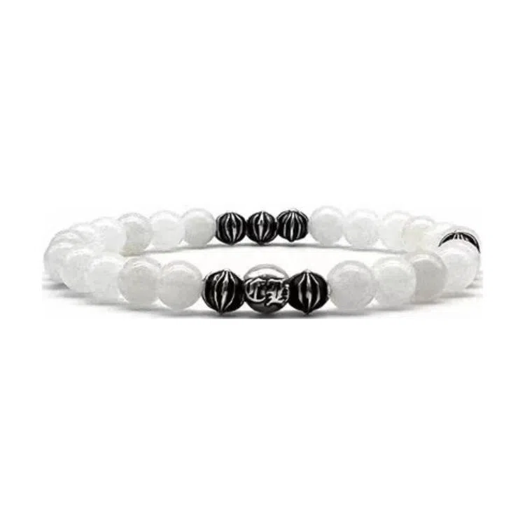 Chrome Hearts Black White Beaded Bracelet