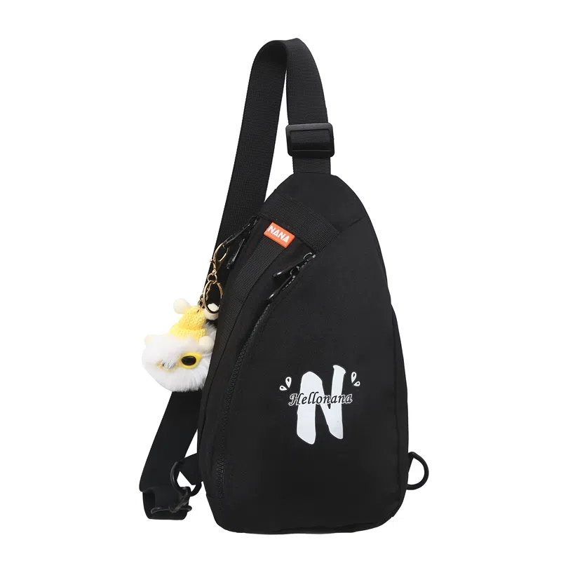 小清新学院初中高中多功能耐磨防水风百搭高质量 尼龙 胸包单肩包 男女同款情侣款 多色