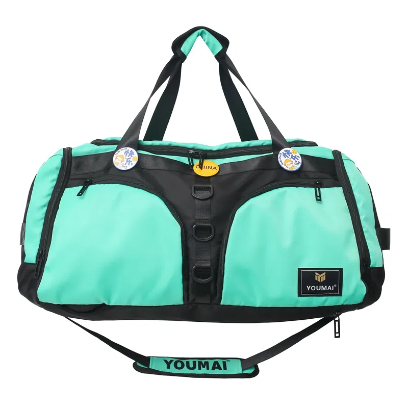 醇龙 大容量干湿分离多功能 尼龙 旅行包 男女同款情侣款 黑/黄/卡其/粉/军绿/青绿/蓝