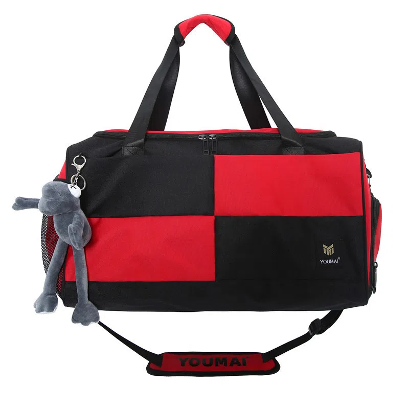 醇龙 大容量短途旅行干湿分离多用 牛津布 单肩包 男女同款情侣款 黑/青绿/蓝/灰/粉/紫/黄/红/白