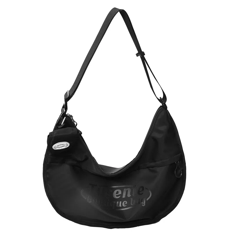 彤彤兔 小众日系休闲通勤 尼龙 单肩包 女款 黑色/绿色/浅灰色