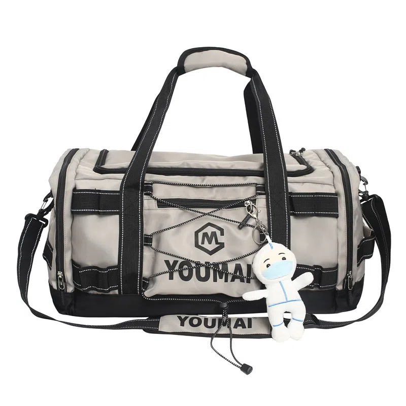 醇龙 多功能大容量轻便 尼龙 旅行包 男女同款情侣款 黄/卡其/粉/黑/白/青绿/蓝