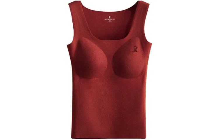 梦特娇 方领无痕保暖背心新 女款