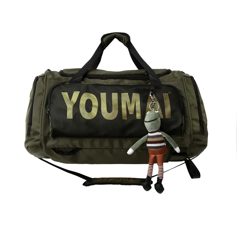 醇龙 大容量多功能干湿分离带独立鞋仓 尼龙 旅行包 男女同款情侣款 黄/青绿/卡其/军绿/粉/黑