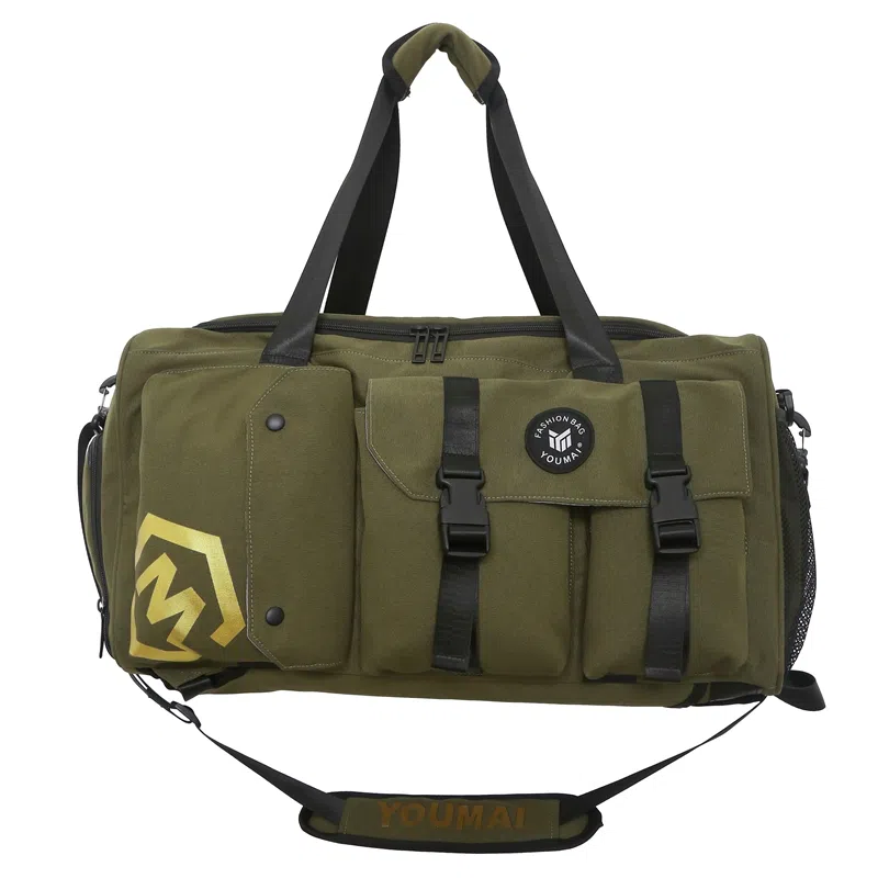 醇龙 休闲简约多功能干湿分离旅游时尚百搭 牛津复合布 旅行包 常规 男女同款情侣款 黑/卡其/红/粉/紫/黄/青绿/牛仔蓝/军绿