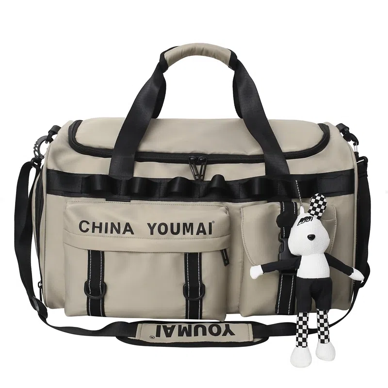 醇龙 多功能大容量干湿分离多功能 尼龙布 旅行包 男女同款情侣款 黑/青绿/军绿/红/黄/卡其/粉