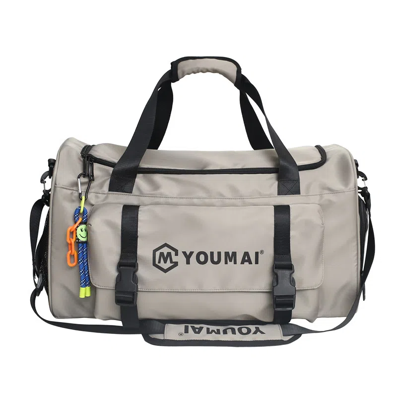 醇龙 大容量 轻便时尚 干湿分离 简约纯色 尼龙 单肩斜挎旅行包 常规 男女同款情侣款 黑/青绿/黄/粉/军绿/卡其