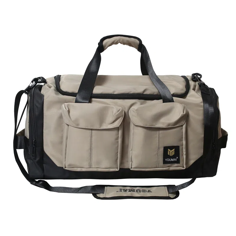 醇龙 大容量干湿分离多功能轻便防水 尼龙拼牛津布 旅行包 常规 男女同款情侣款 黄色/粉色/绿色/红色/黑色/卡其色