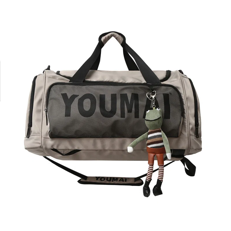 醇龙 大容量多功能干湿分离带独立鞋仓 尼龙 旅行包 男女同款情侣款 黄/青绿/卡其/军绿/粉/黑