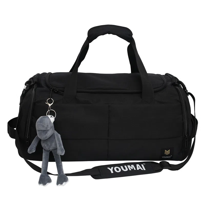 醇龙 简约多功能干湿分离百搭休闲撞色设计短途旅游时尚百搭 牛津布 旅行包 男女同款情侣款 蓝/灰/粉/青绿/黑/红/黄/紫