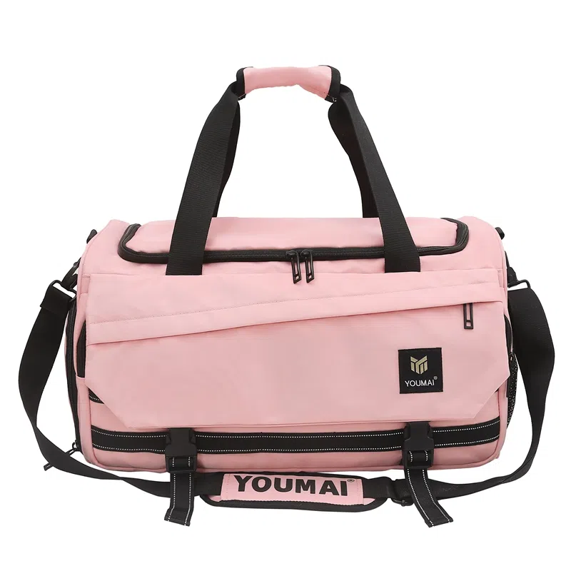 彤彤兔 拉链开合休闲百搭 尼龙 旅行包 男女同款情侣款 黑色/粉色/卡其色/红色/黄色/军绿色/青绿色