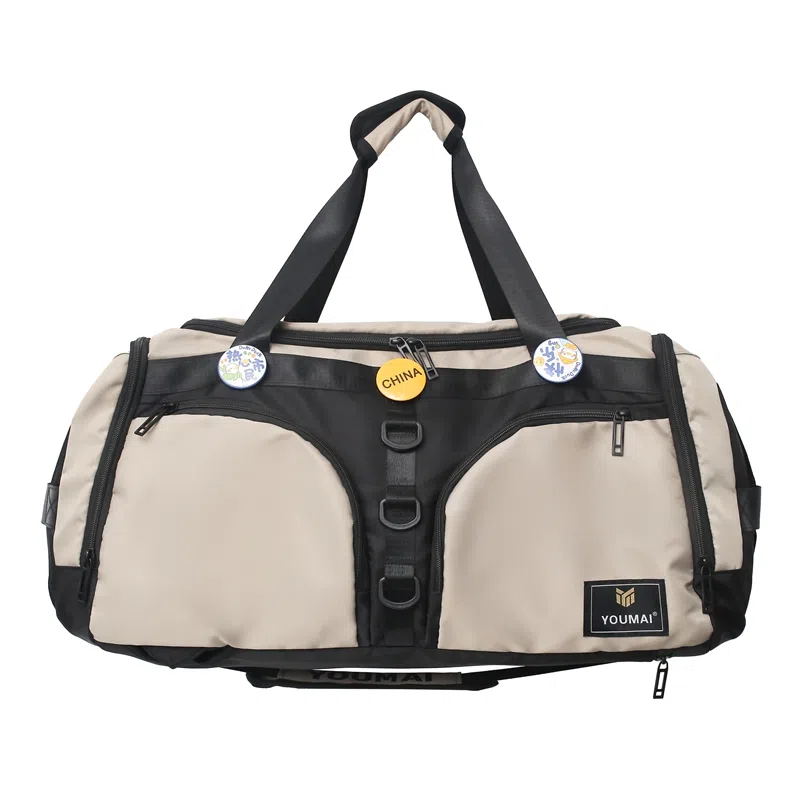 醇龙 大容量干湿分离多功能 尼龙 旅行包 男女同款情侣款 黑/黄/卡其/粉/军绿/青绿/蓝