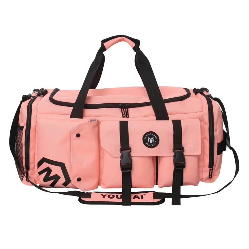 醇龙 大容量多功能干湿分离带独立鞋仓 牛津布 旅行包 男女同款情侣款 黑/黄/灰/白/紫/粉/青绿/桔红