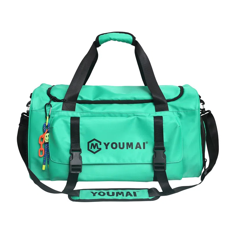 醇龙 大容量 轻便时尚 干湿分离 简约纯色 尼龙 单肩斜挎旅行包 常规 男女同款情侣款 黑/青绿/黄/粉/军绿/卡其