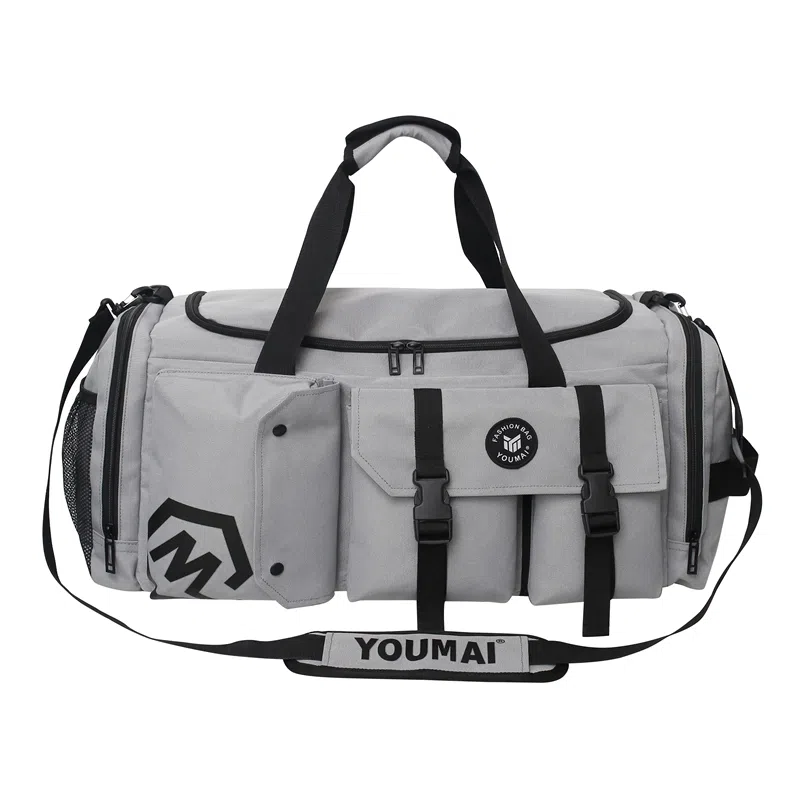 醇龙 大容量多功能干湿分离带独立鞋仓 牛津布 旅行包 男女同款情侣款 黑/黄/灰/白/紫/粉/青绿/桔红