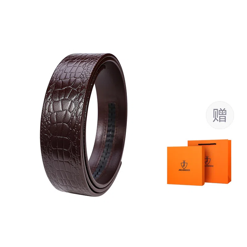 杰伦欧斯 头层牛皮不带头 皮带 男款 适配自动扣/针扣