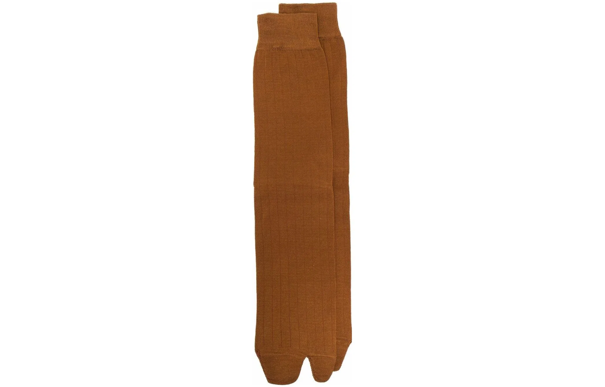 Maison Margiela Brown Knit Socks