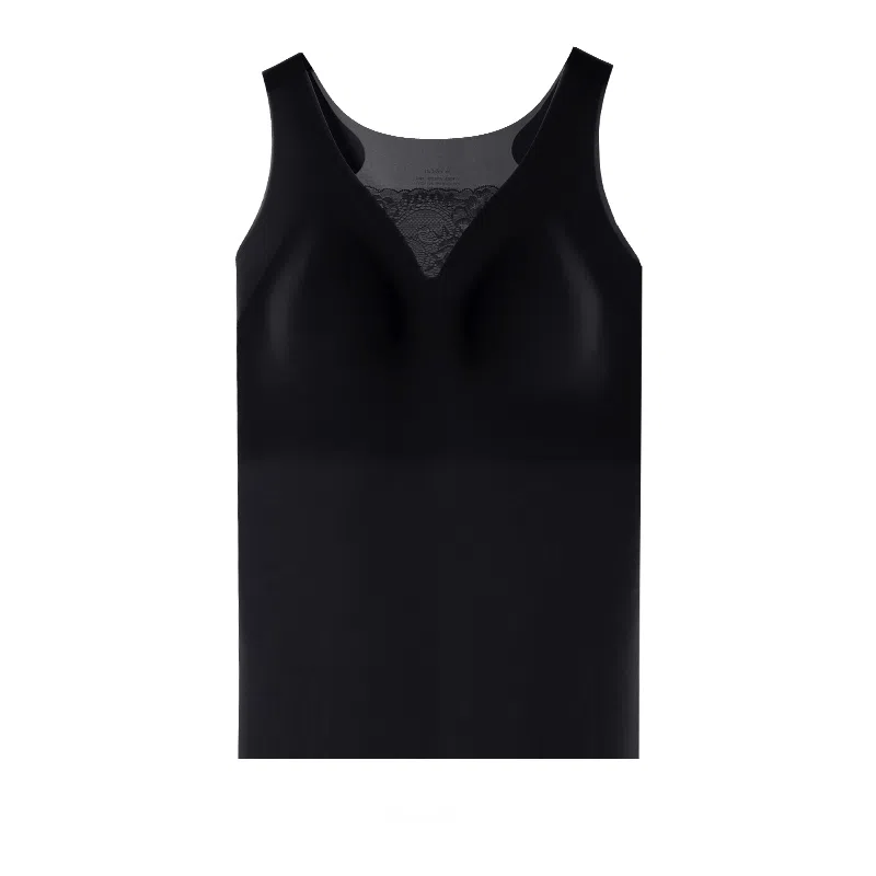 内在密码蕾丝吊带背心打底发热保暖内衣带胸垫内搭可外穿女士美背聚拢内衣
