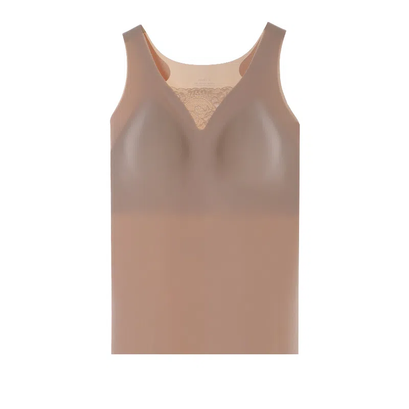 内在密码蕾丝吊带背心打底发热保暖内衣带胸垫内搭可外穿女士美背聚拢内衣