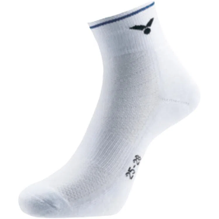 VICTOR Logo Crew Socks Blue/White