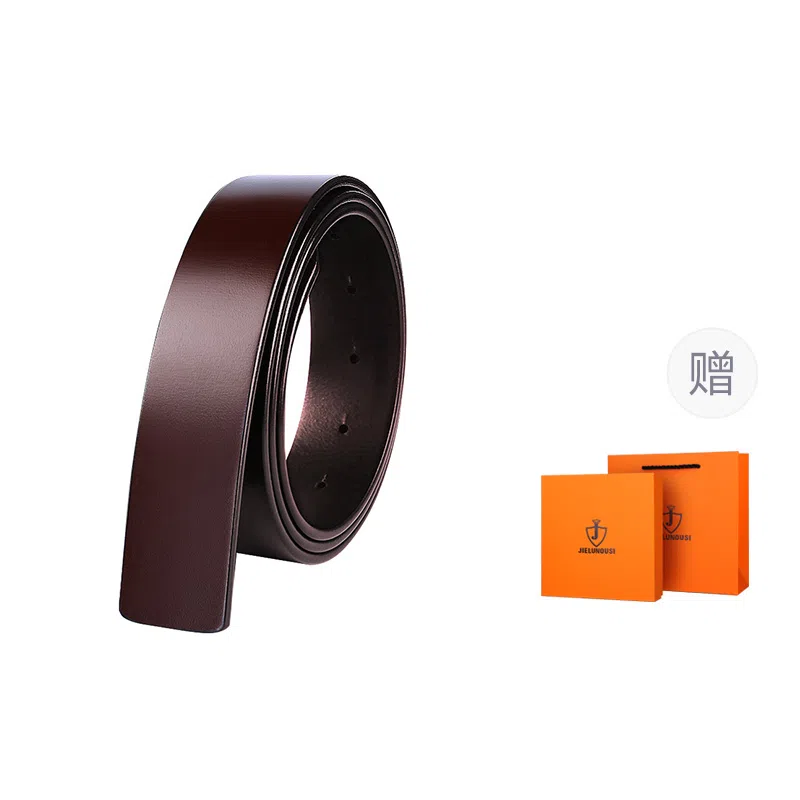杰伦欧斯 头层牛皮不带头 皮带 男款 适配自动扣/针扣