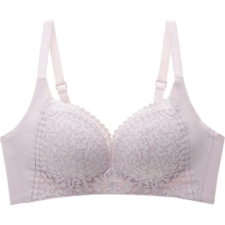 都市丽人 益母草抗菌蕾丝内衣女透气收副乳手掌杯聚拢文胸 女款