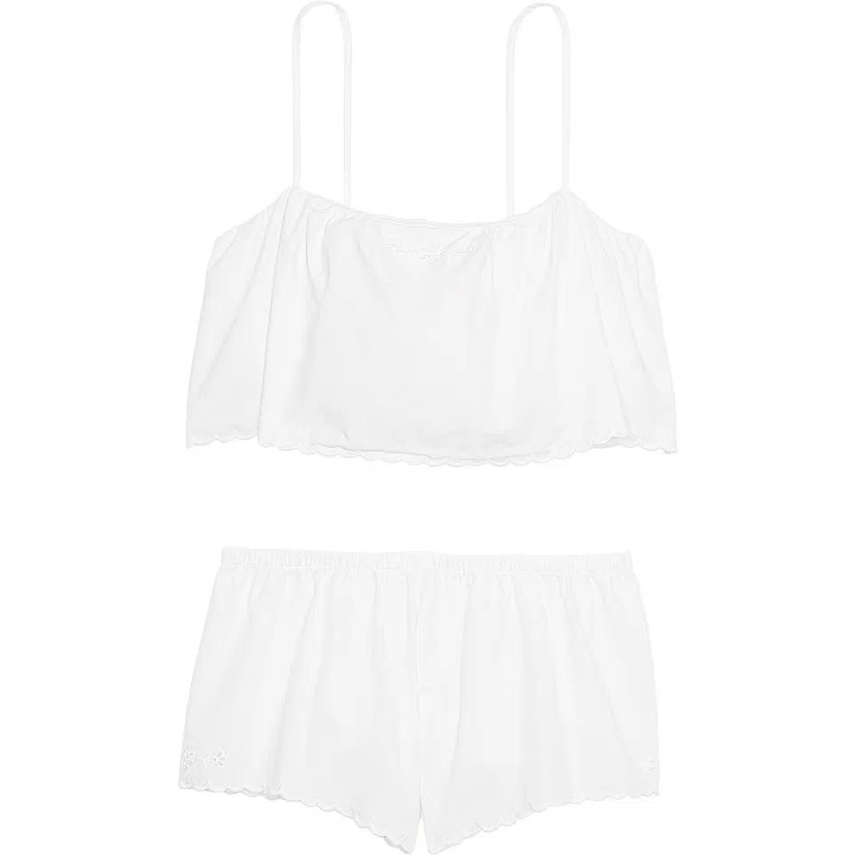 Victoria's Secret PINK VICTORIA'SSECRET HeritageCottonEyeletCamiFlutterWe