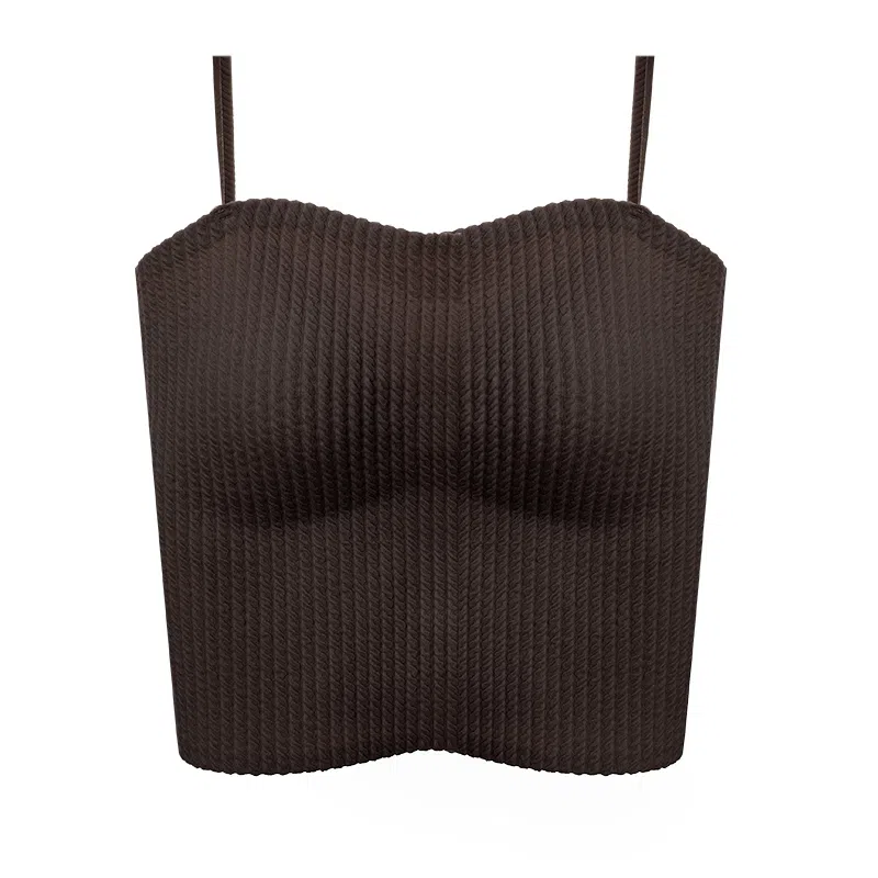 内在密码细吊带背心女单穿内搭美背打底自带胸垫免穿文胸一体外穿防走光内衣