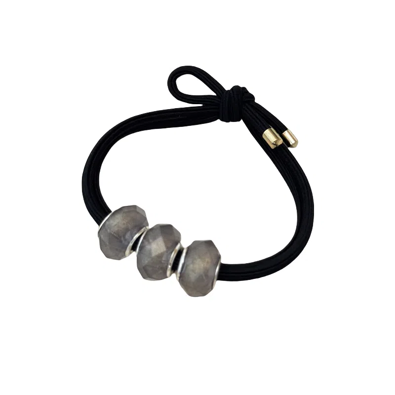 贯古今 格纹圆球高级感气质橡扎头发 尼龙 发圈 女款