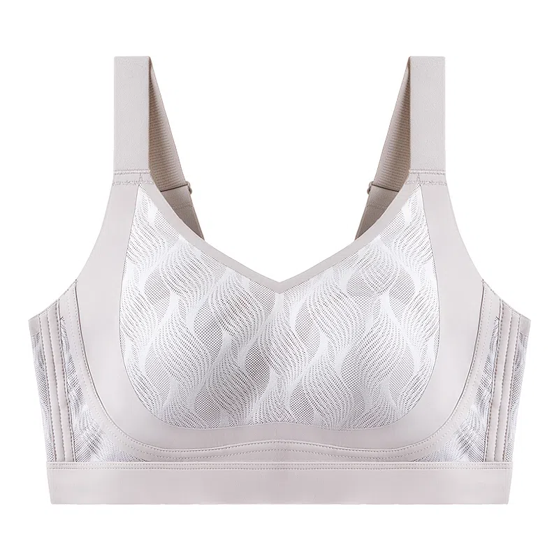 千奈美 无痕显小亲肤舒适聚拢透气蕾丝文胸 女款