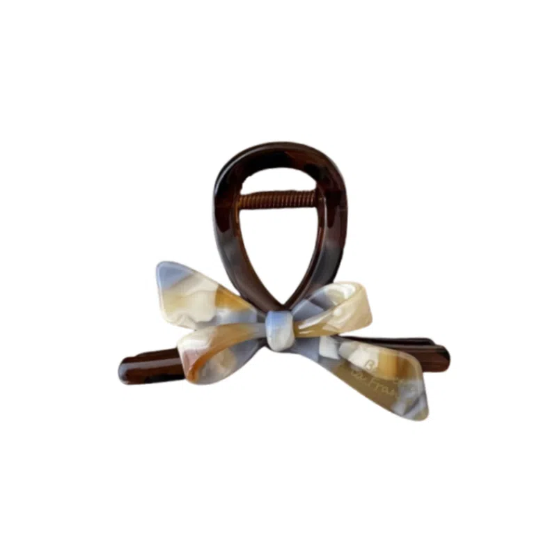 尚先生 冷淡风蓝色晕染蝴蝶发夹百搭鲨鱼夹后脑勺适合各种发量发抓夹发卡 发饰 女款