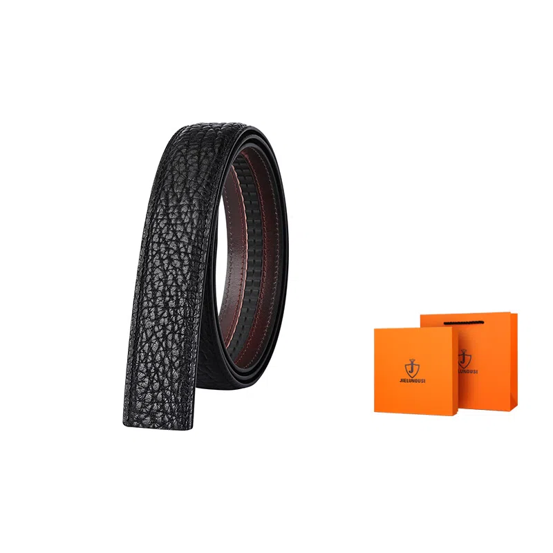 杰伦欧斯 无头带身可配自动扣/平滑扣/针扣扣头 头层牛皮 皮带 男款