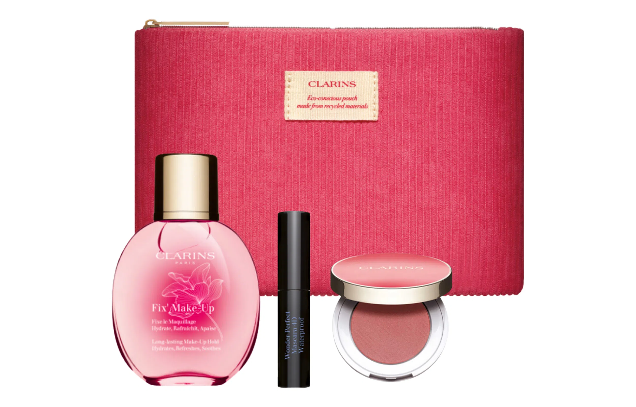 娇韵诗 清新玫瑰彩妆套装 易上色气色 四件套