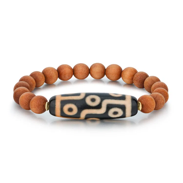 佐卡伊 九眼天珠 招财转运 手工编织 吉祥平安 新中式可调节 项链  玛瑙 玉石手串 男女同款情侣款