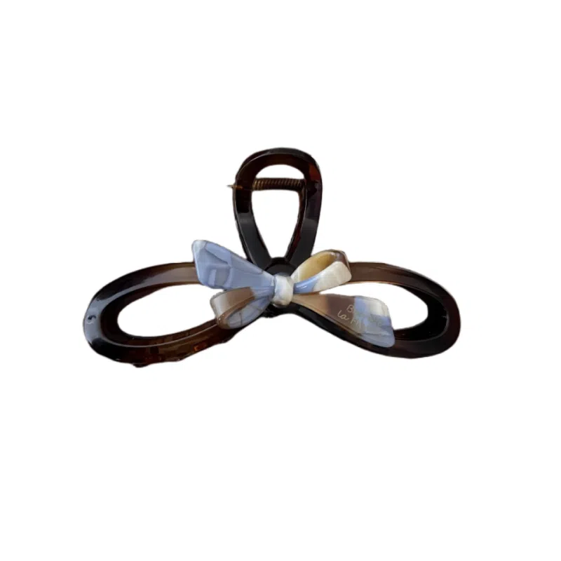 尚先生 冷淡风蓝色晕染蝴蝶发夹百搭鲨鱼夹后脑勺适合各种发量发抓夹发卡 发饰 女款