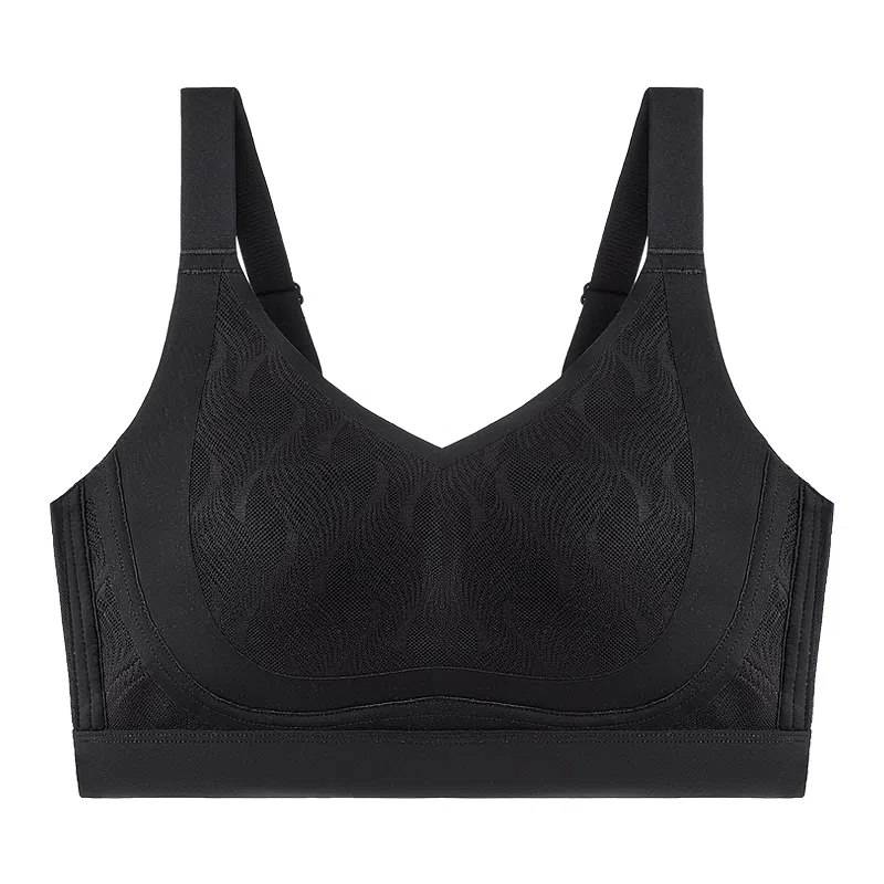 千奈美 无痕显小亲肤舒适聚拢透气蕾丝文胸 女款