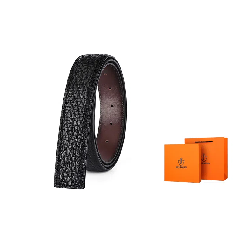 杰伦欧斯 无头带身可配自动扣/平滑扣/针扣扣头 头层牛皮 皮带 男款