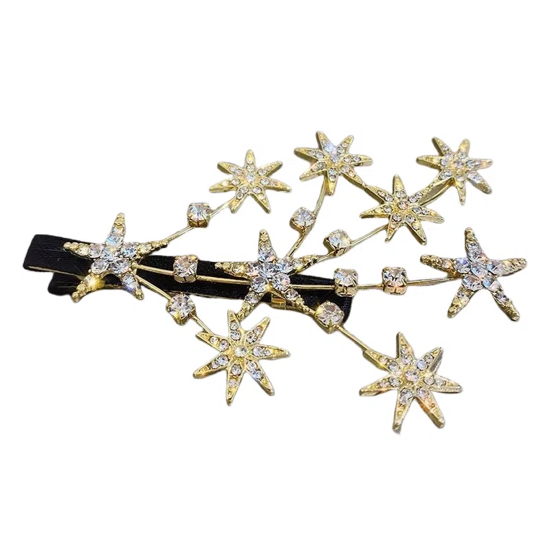 贯古今 韩版满天星侧边边夹森系发卡仙女夹子头饰 发夹 女款