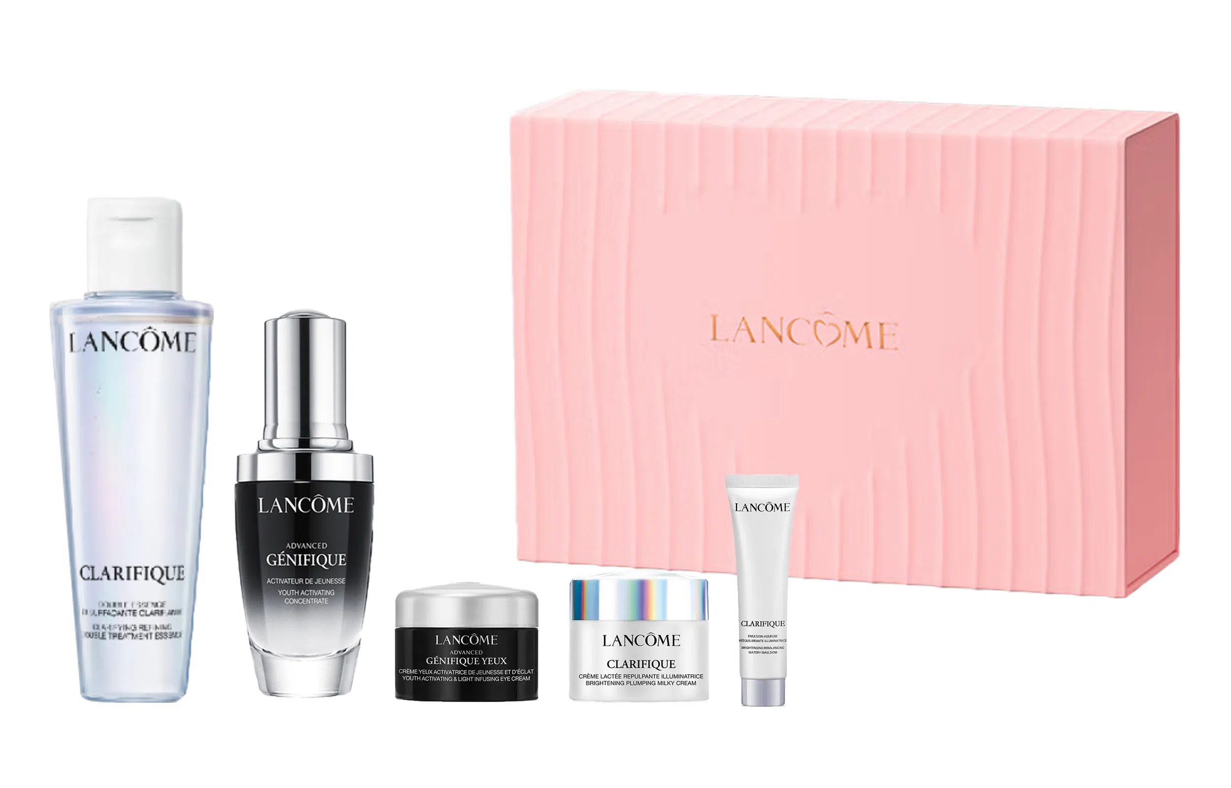 兰蔻 七夕限定小黑瓶精华礼盒护肤套装 舒缓保湿补水补水滋润型 五件套