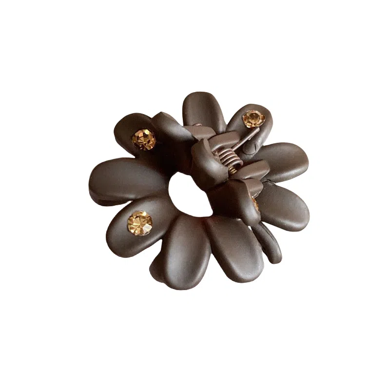 贯古今 半扎发头饰短发打理 女后脑勺碎发小夹子花朵抓夹发卡 发夹 女款