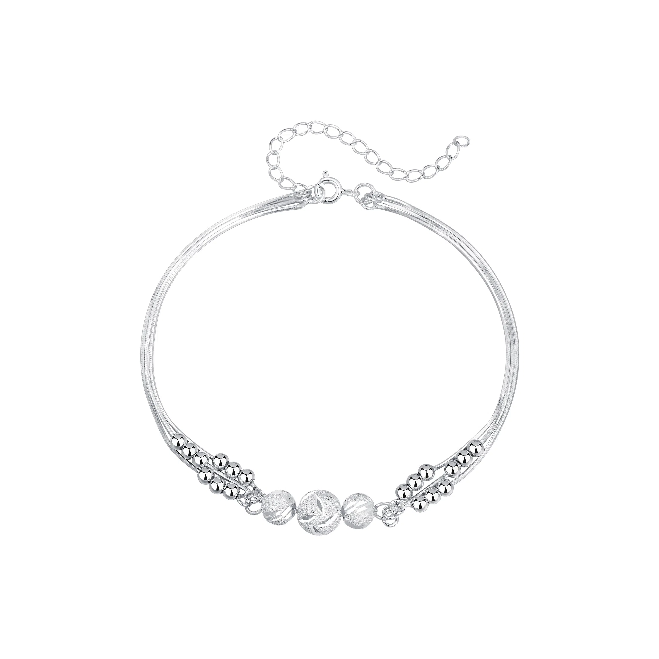 色菲尔 三生三世转运珠 三层叠戴好运相伴爆闪氛围感 日常 铜 手链 女款