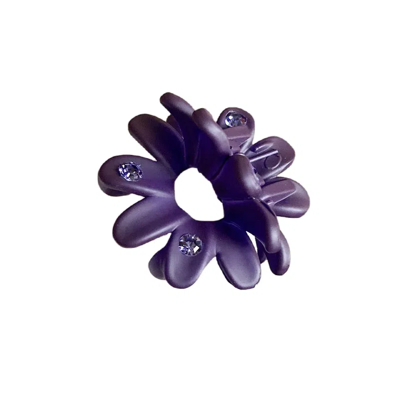 贯古今 半扎发头饰短发打理 女后脑勺碎发小夹子花朵抓夹发卡 发夹 女款