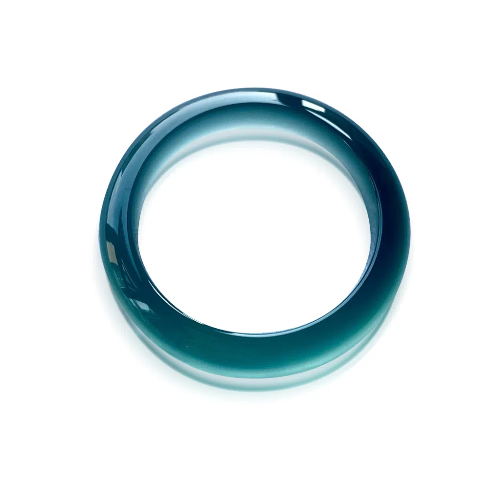 谧月珠宝 清冷新中式国潮国风古典雅致大气轻奢通勤 古韵显白高级清冷感小众设计汉服旗袍圆条 玛瑙 玉石手镯 女款