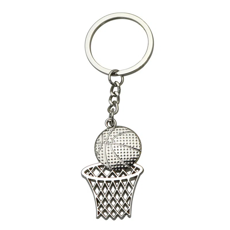 一点潮玩 金属篮球 羽毛球 乒乓球 足球钥匙扣 背包车载挂饰 谷圈挂件