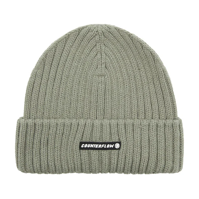 LiNing Knit Letter Logo Beanie Glazed Green