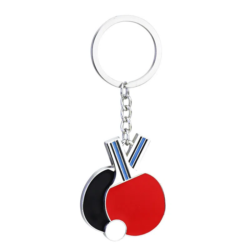 一点潮玩 金属篮球 羽毛球 乒乓球 足球钥匙扣 背包车载挂饰 谷圈挂件