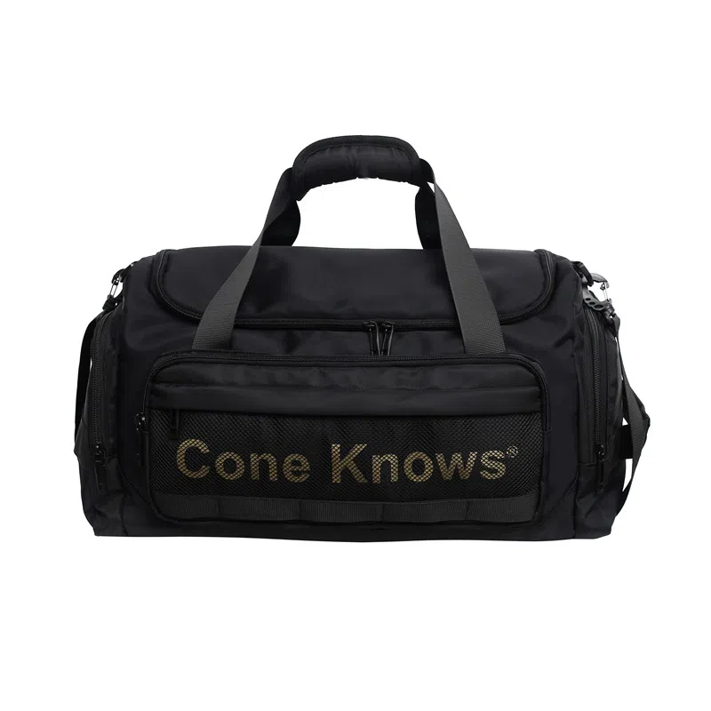 醇龙 多功能休闲工装风字母设计干湿分离 尼龙拼网 旅行包 常规 男女同款情侣款 黑色/灰色/绿色