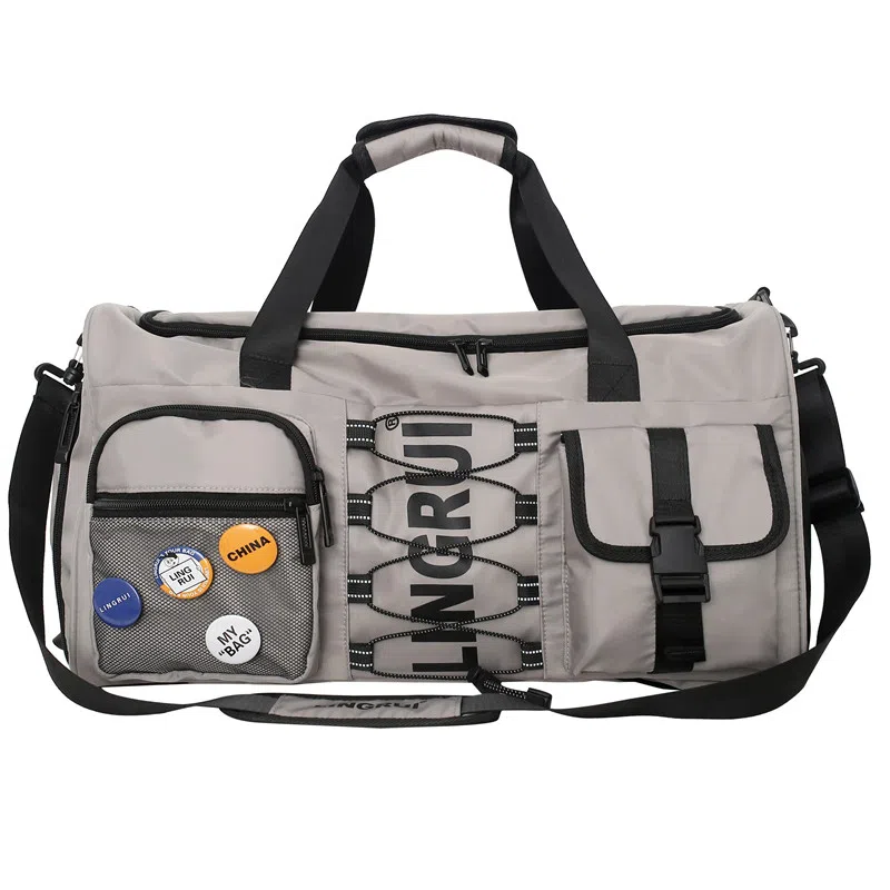 醇龙 多功能休闲时尚拉链开合 尼龙 旅行包 男女同款情侣款 多色