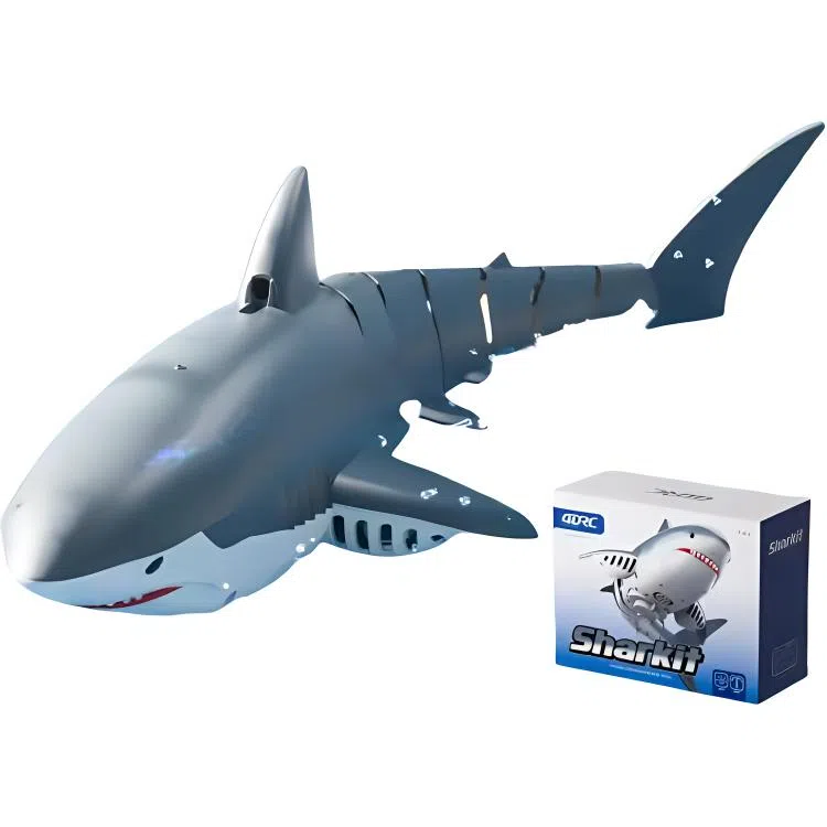星域传奇 遥控鲨鱼 电动水下益智 仿真大白鲨 遥控玩具