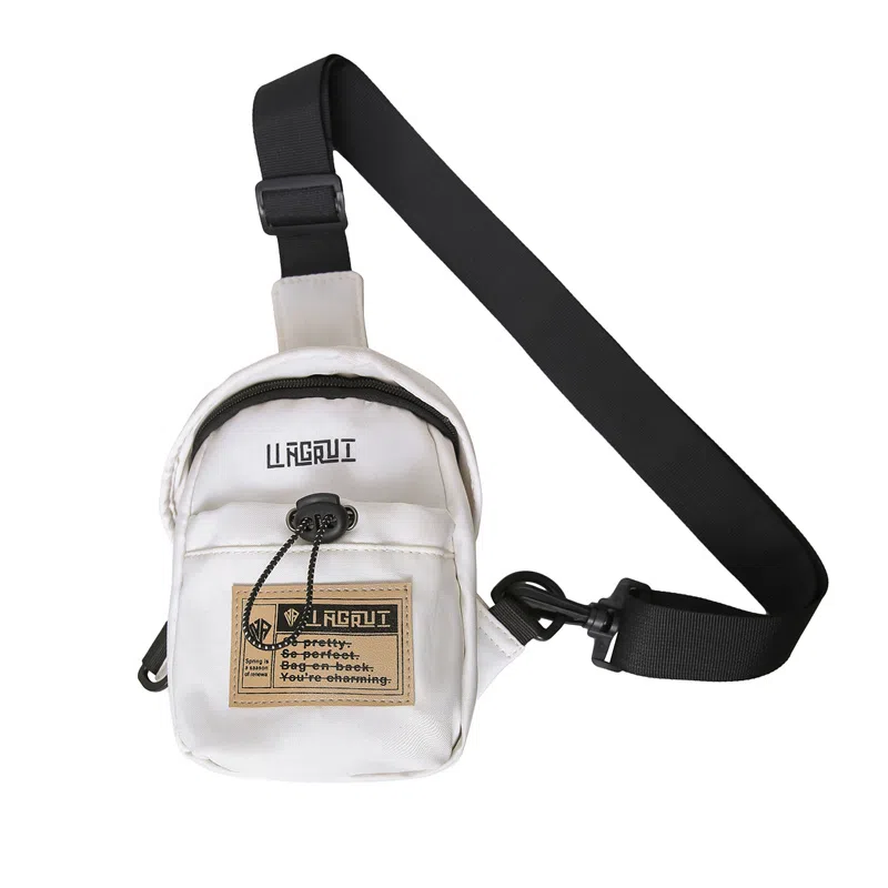 醇龙 休闲潮流 尼龙 胸包 常规 男女同款情侣款 黑色/米白色/红色/卡其色/灰色